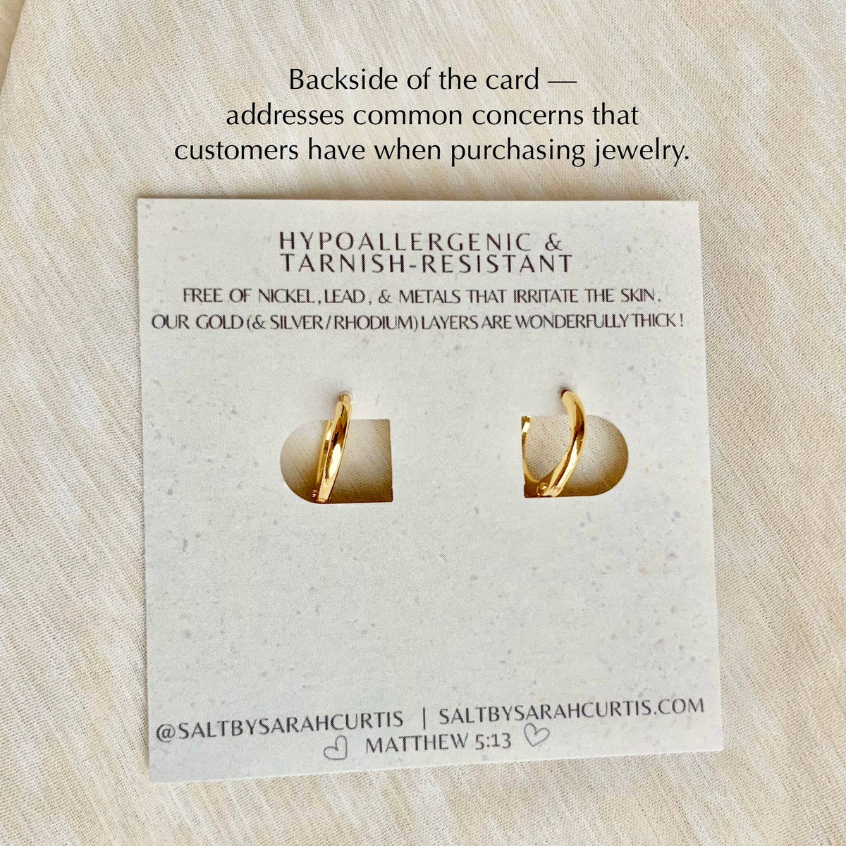14k Gold Plated Starfish Huggie Hoops