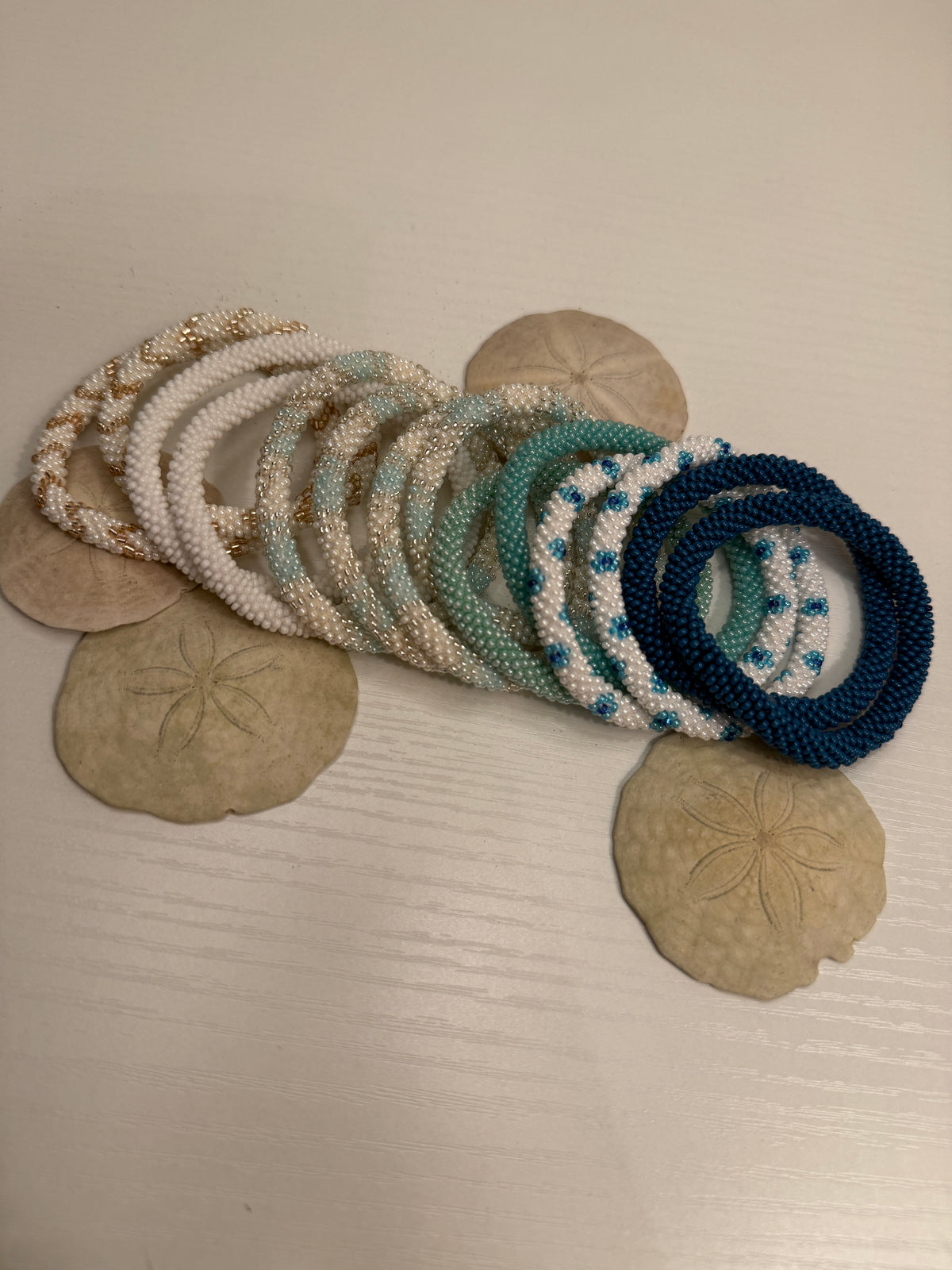 Roll on/off Beaded Bracelet