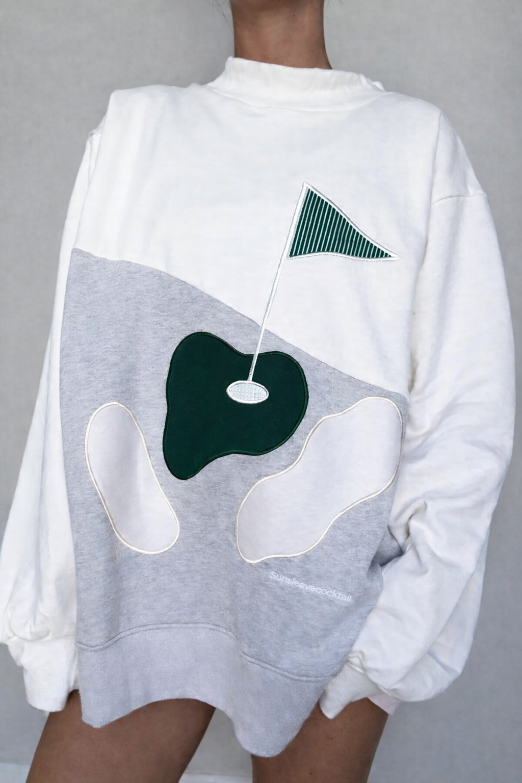 Fairway Golfing On The Green Mockneck Sweatshirt