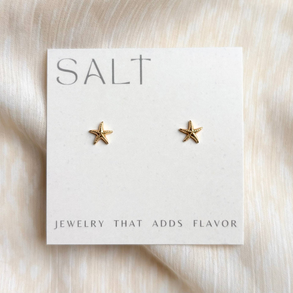 18K Gold Plated Starfish Studs