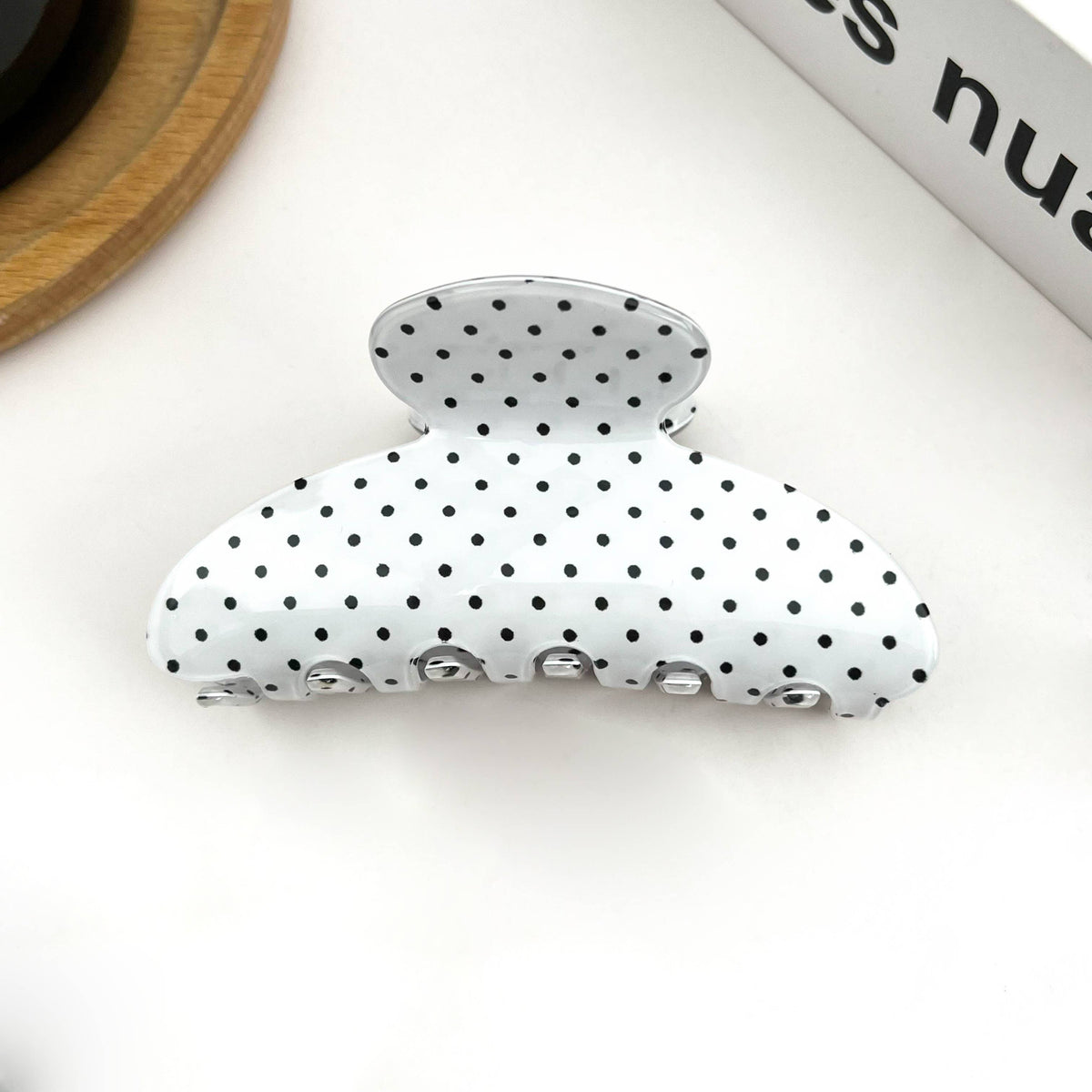 Polka Dot Claw Clip