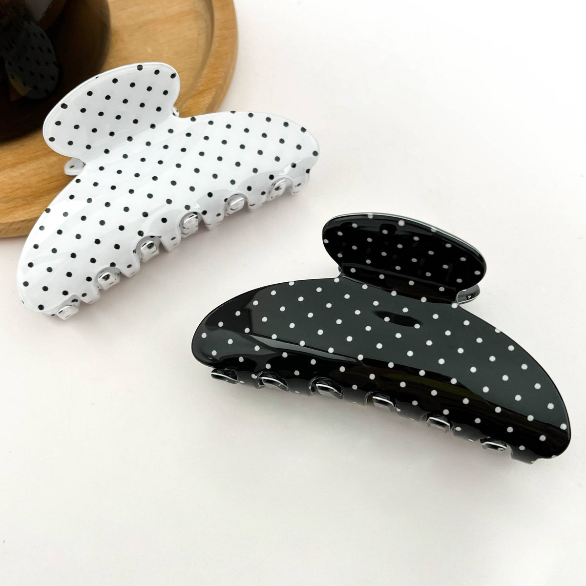Polka Dot Claw Clip