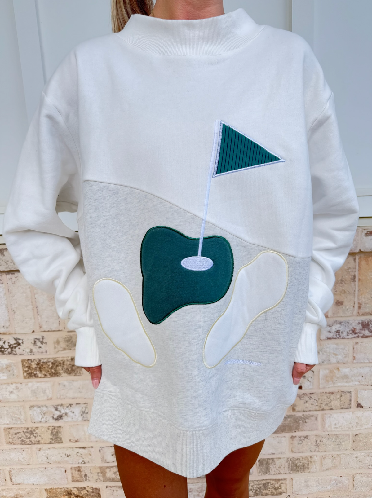 Fairway Golfing On The Green Mockneck Sweatshirt