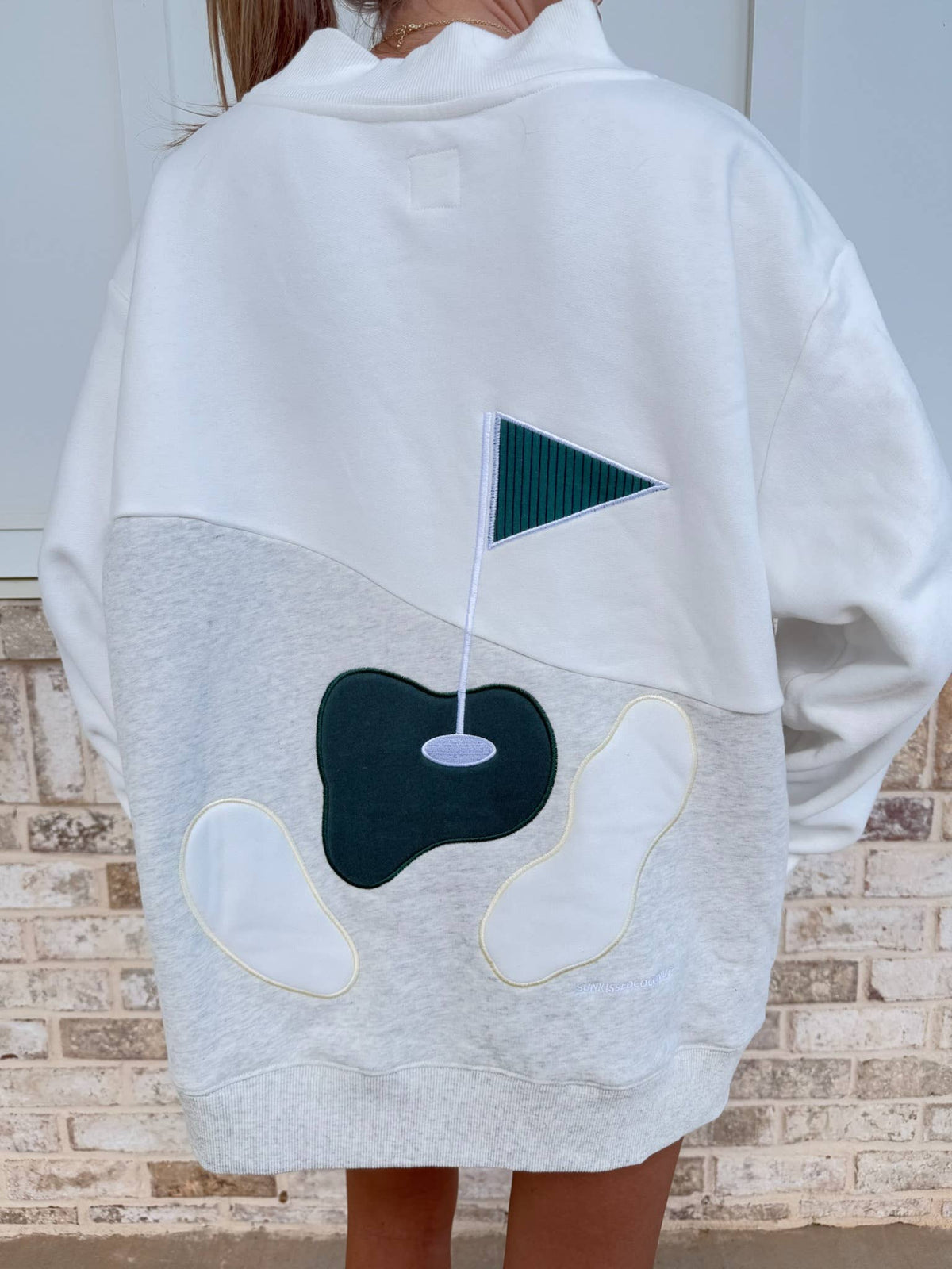 Fairway Golfing On The Green Mockneck Sweatshirt