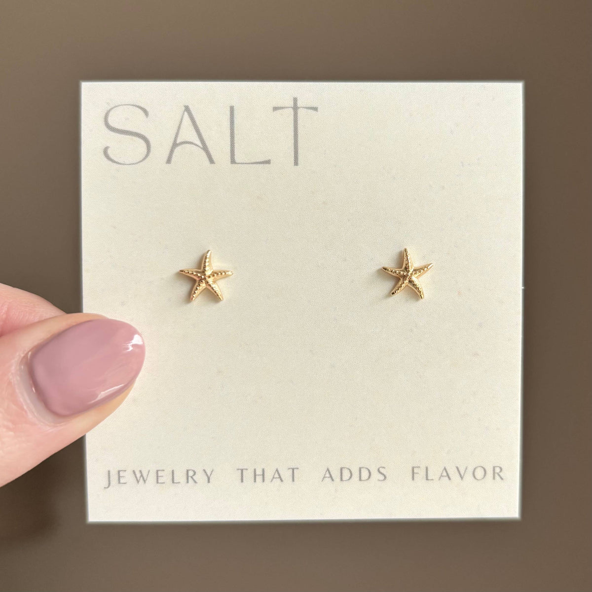 18K Gold Plated Starfish Studs