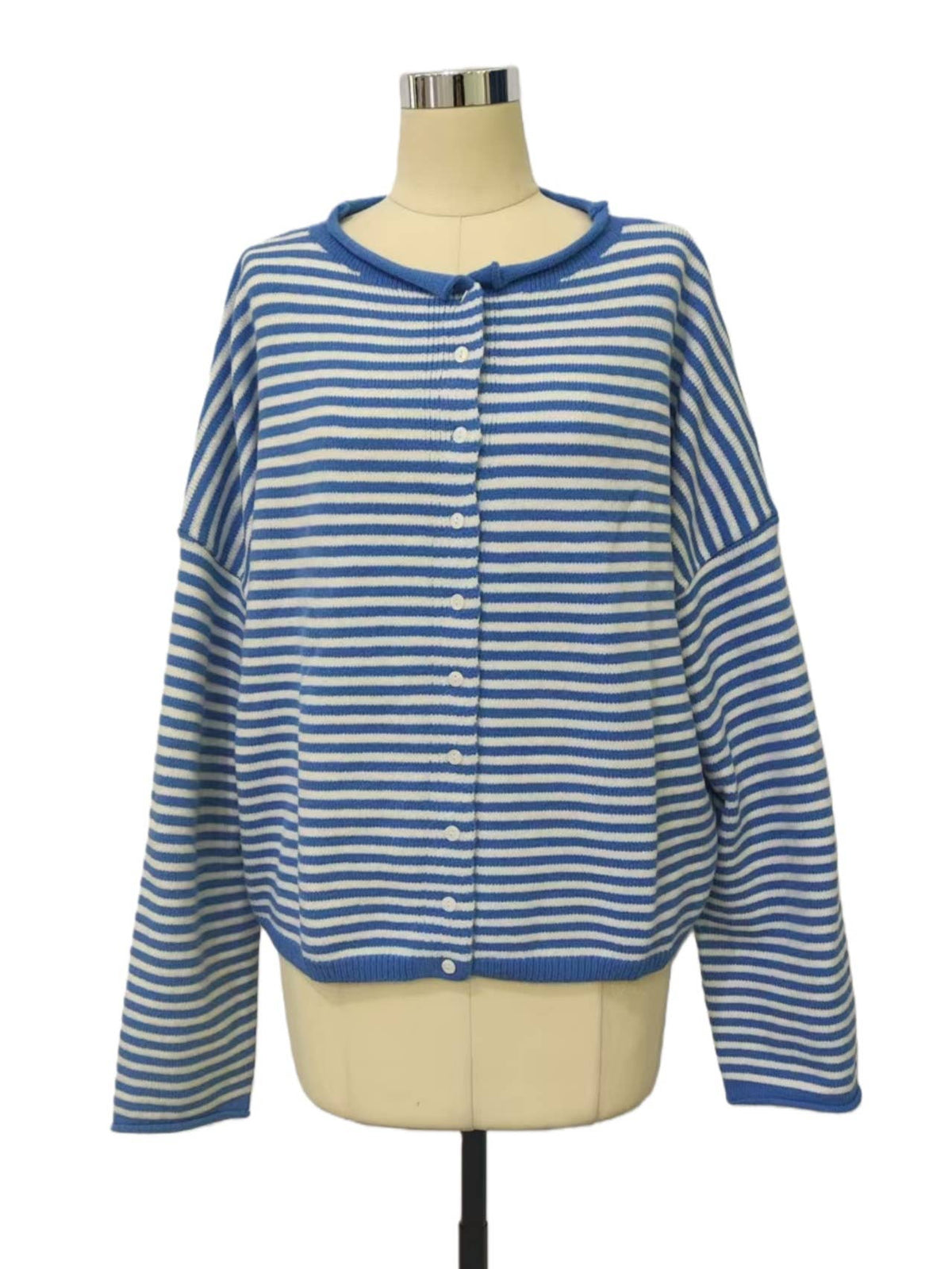 Lightweight Roll Neck Cardigan