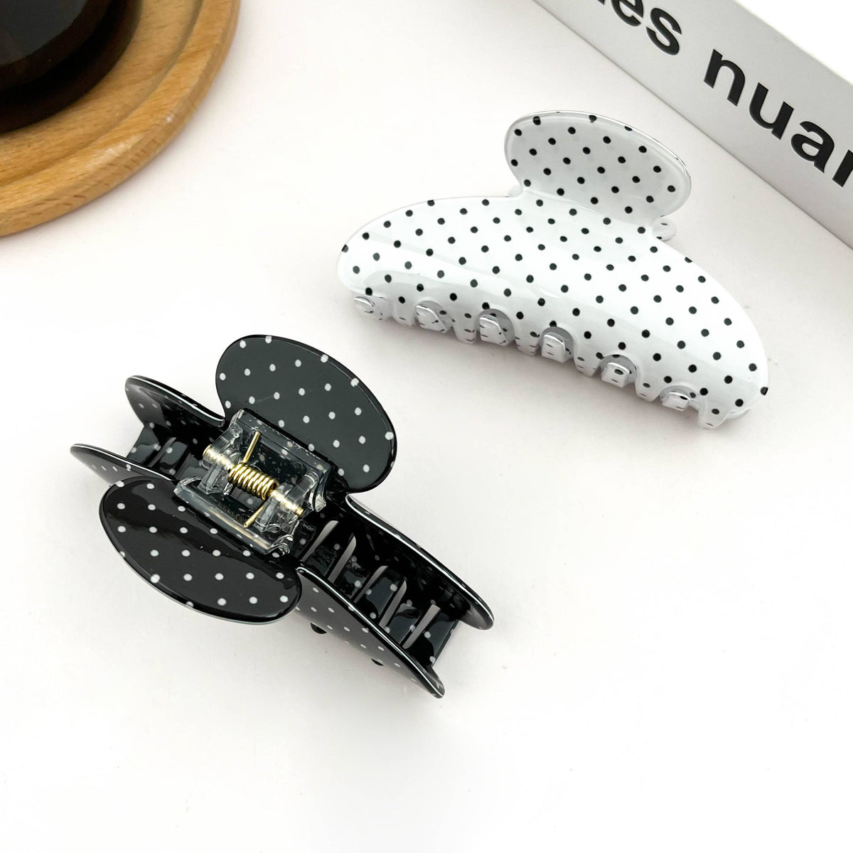 Polka Dot Claw Clip