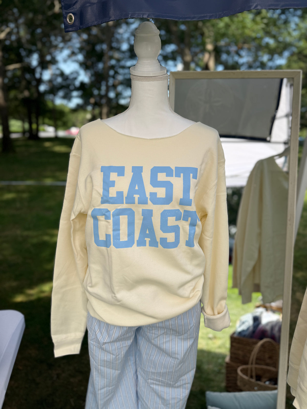 Butter East Coast Off The Shoulder Sweatshirt