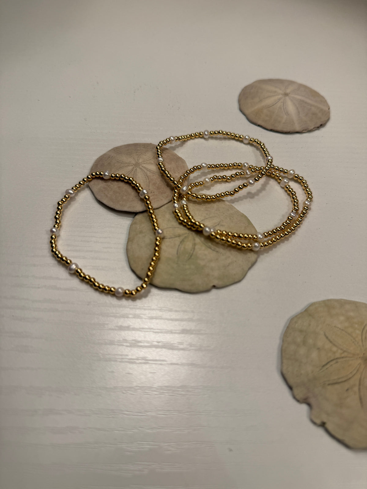 Freshwater Pearl Gold Plated Beaded Bracelet