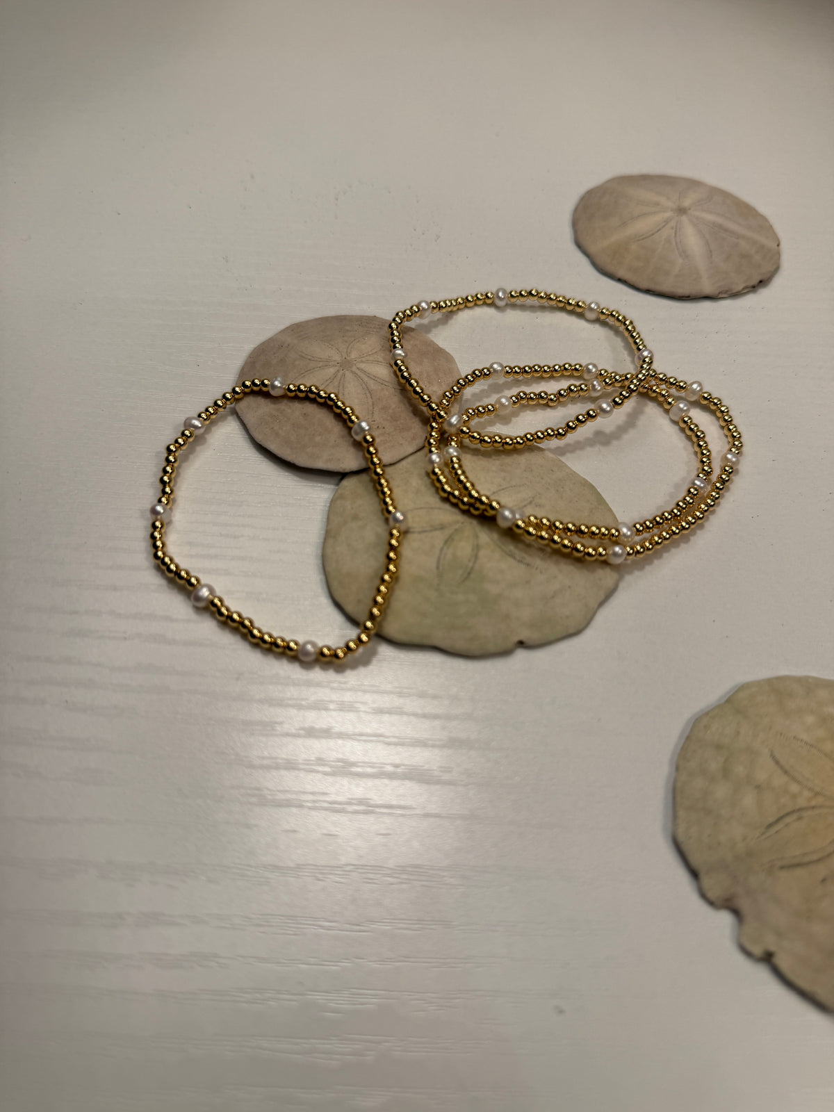 Freshwater Pearl Gold Plated Beaded Bracelet