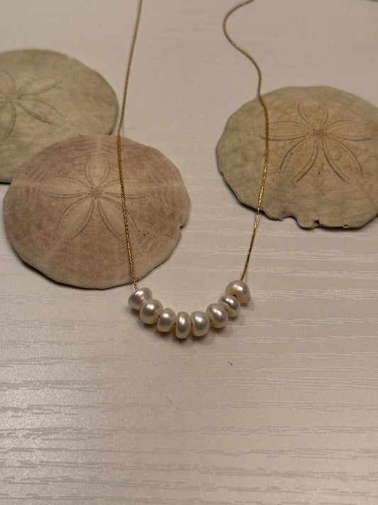 Freshwater Pearl Gold Plated Necklace