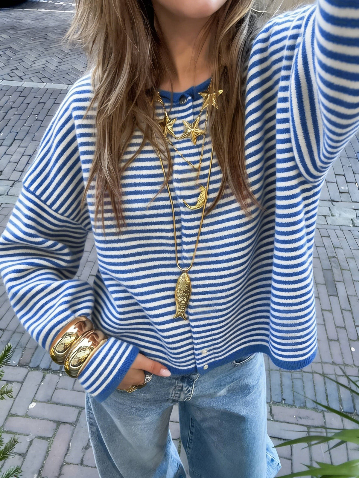 Lightweight Roll Neck Cardigan