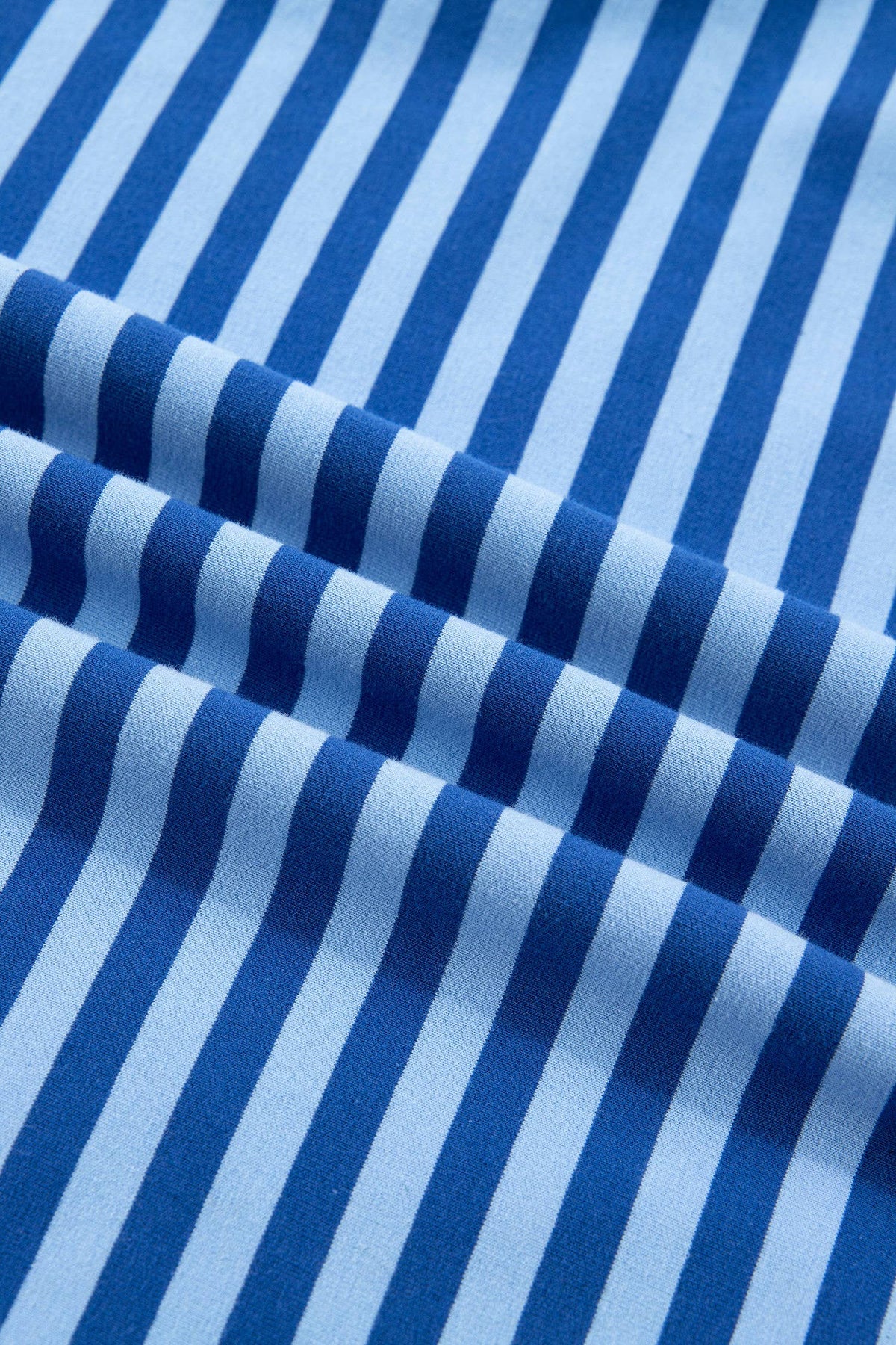 Striped Long Sleeve Top and Shorts Lounge Set: Blue