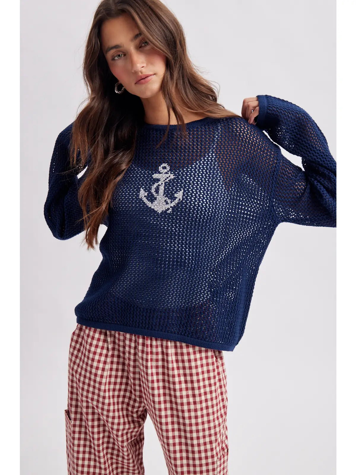 Anchor Open Knit Sweater