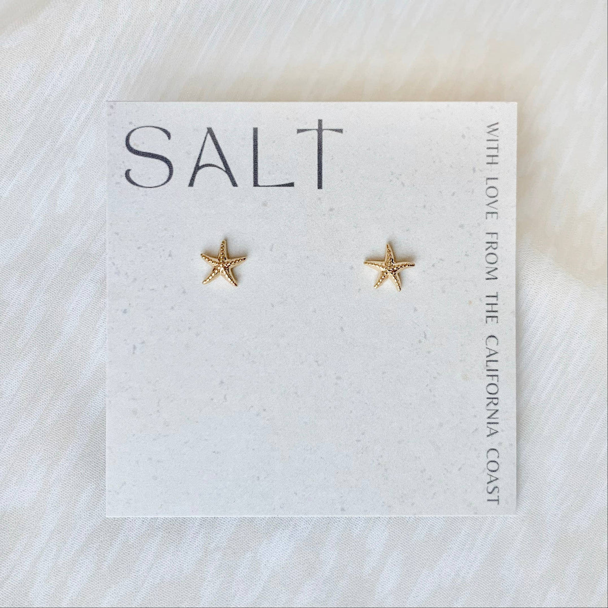 18K Gold Plated Starfish Studs