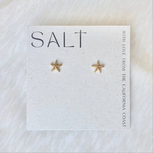 18K Gold Plated Starfish Studs