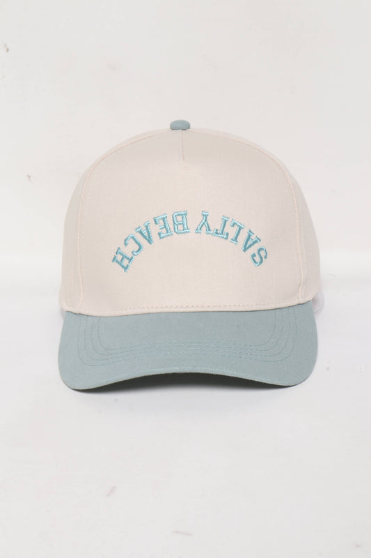Salty Beach Upside Down Embroidery Hat